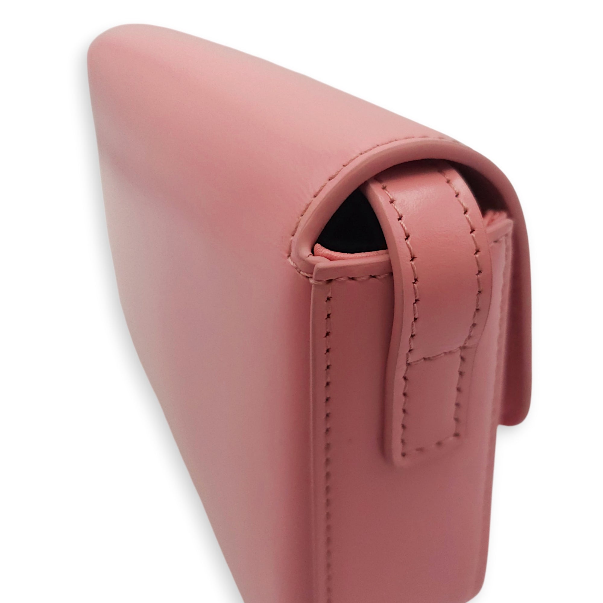 Teen Triomphe Pink Shoulder Bag in Calfskin Gold hardware CL2604-20746 12