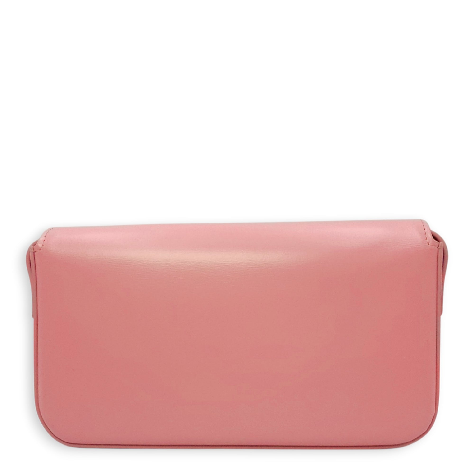 Teen Triomphe Pink Shoulder Bag in Calfskin Gold hardware CL2604-20746 2