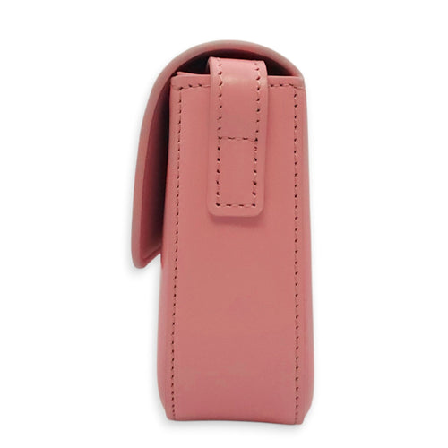 Teen Triomphe Pink Shoulder Bag in Calfskin Gold hardware CL2604-20746 3