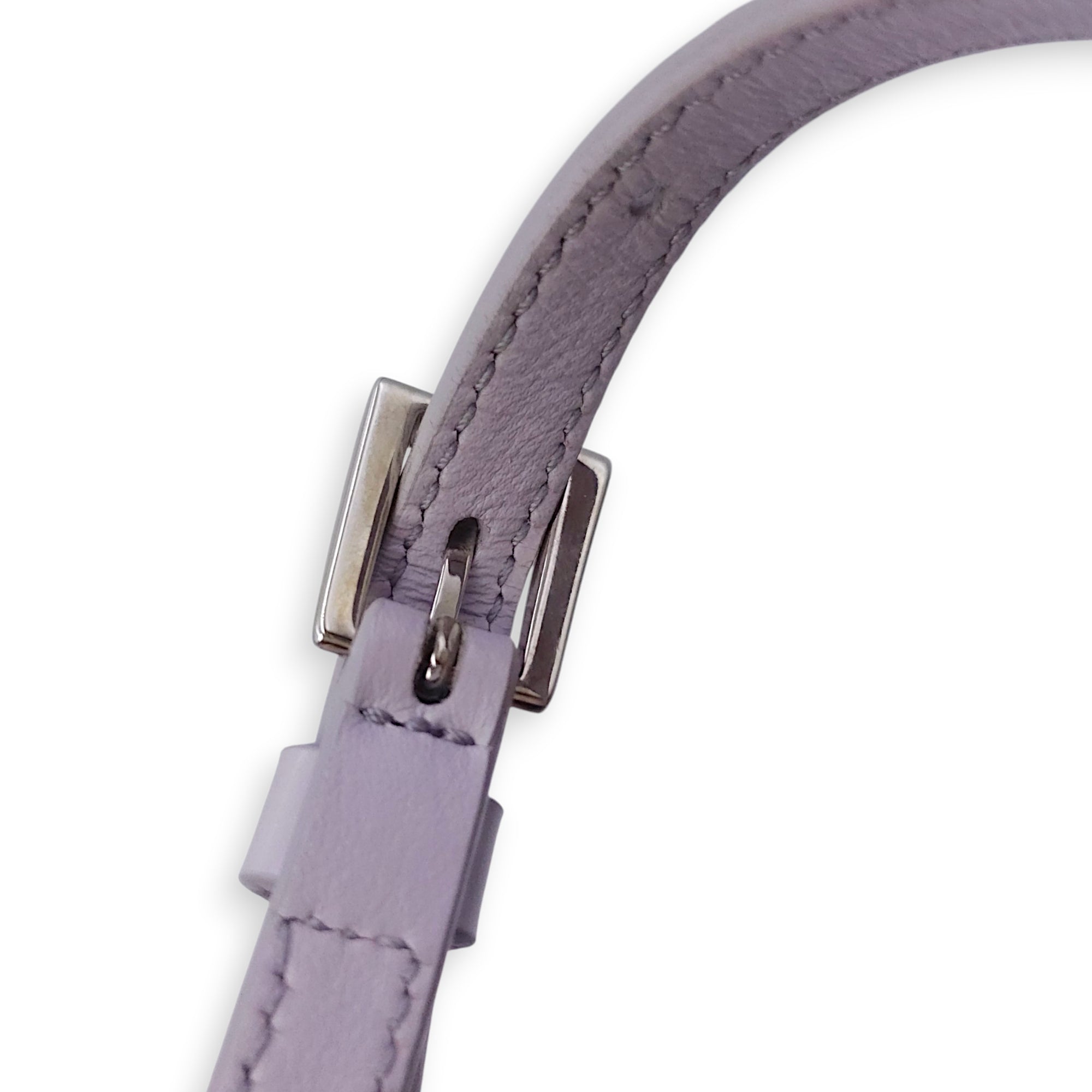 Cleo Satin Purple Shoulder Bag in Satin Silver hardware