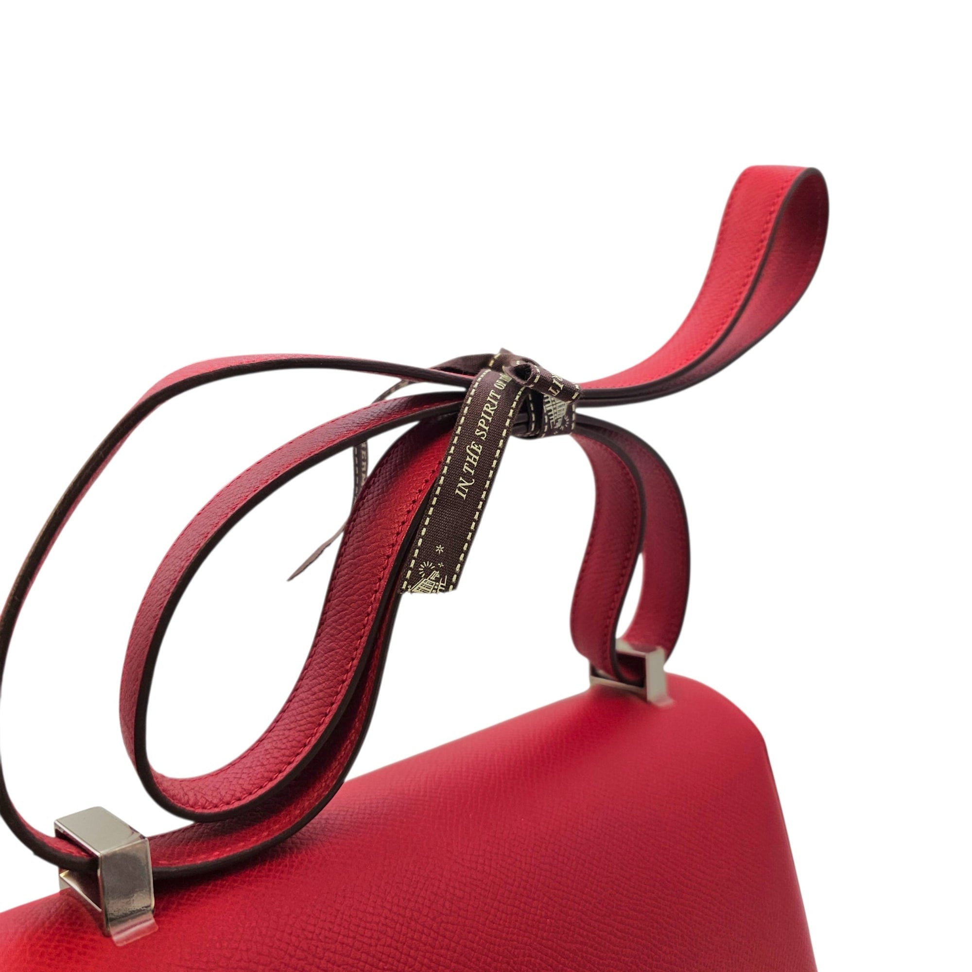 Constance 24 Rouge Casaque  in Epsom Palladium hardware CL2604-20754 11