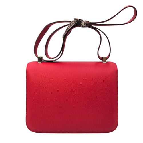 Constance 24 Rouge Casaque  in Epsom Palladium hardware CL2604-20754 2