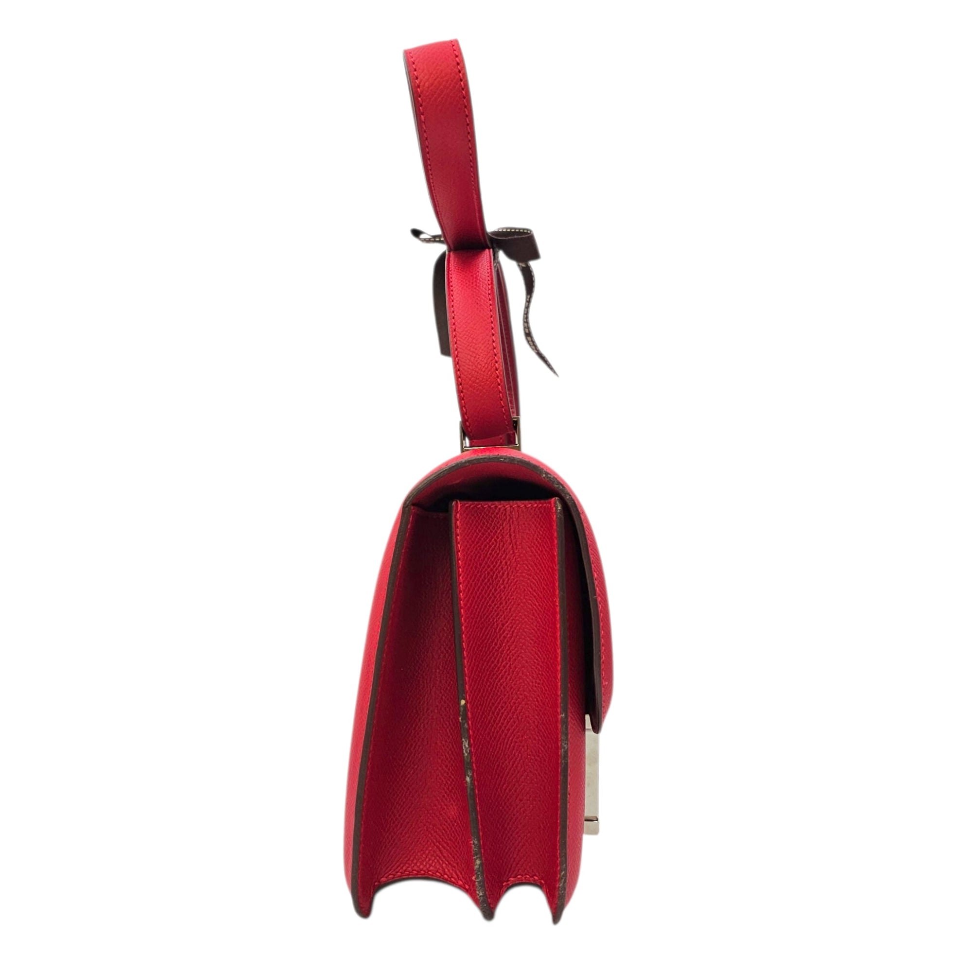 Constance 24 Rouge Casaque  in Epsom Palladium hardware CL2604-20754 3