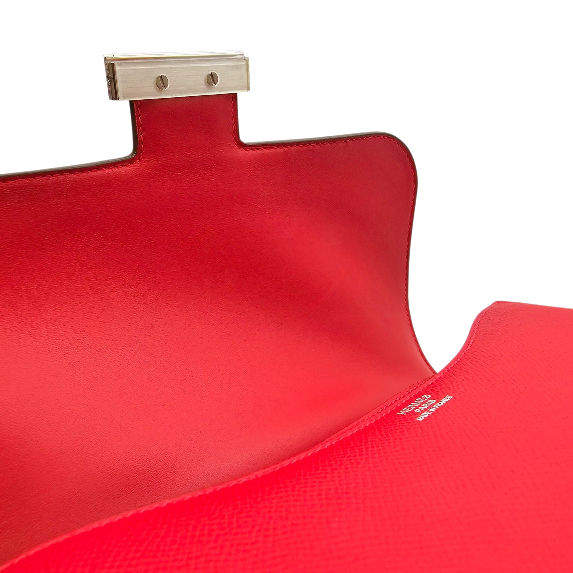 Constance 24 Rouge Casaque  in Epsom Palladium hardware CL2604-20754 9
