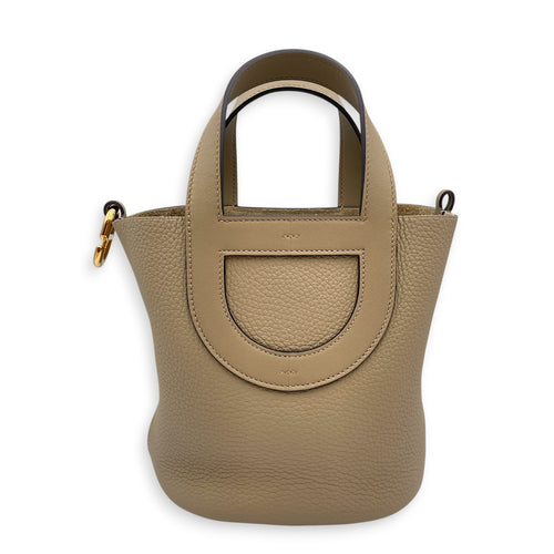 In the loop 18 Beige Marfa in Clemence/Swift Gold hardware