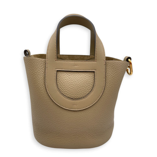 In the loop 18 Beige Marfa in Clemence/Swift Gold hardware