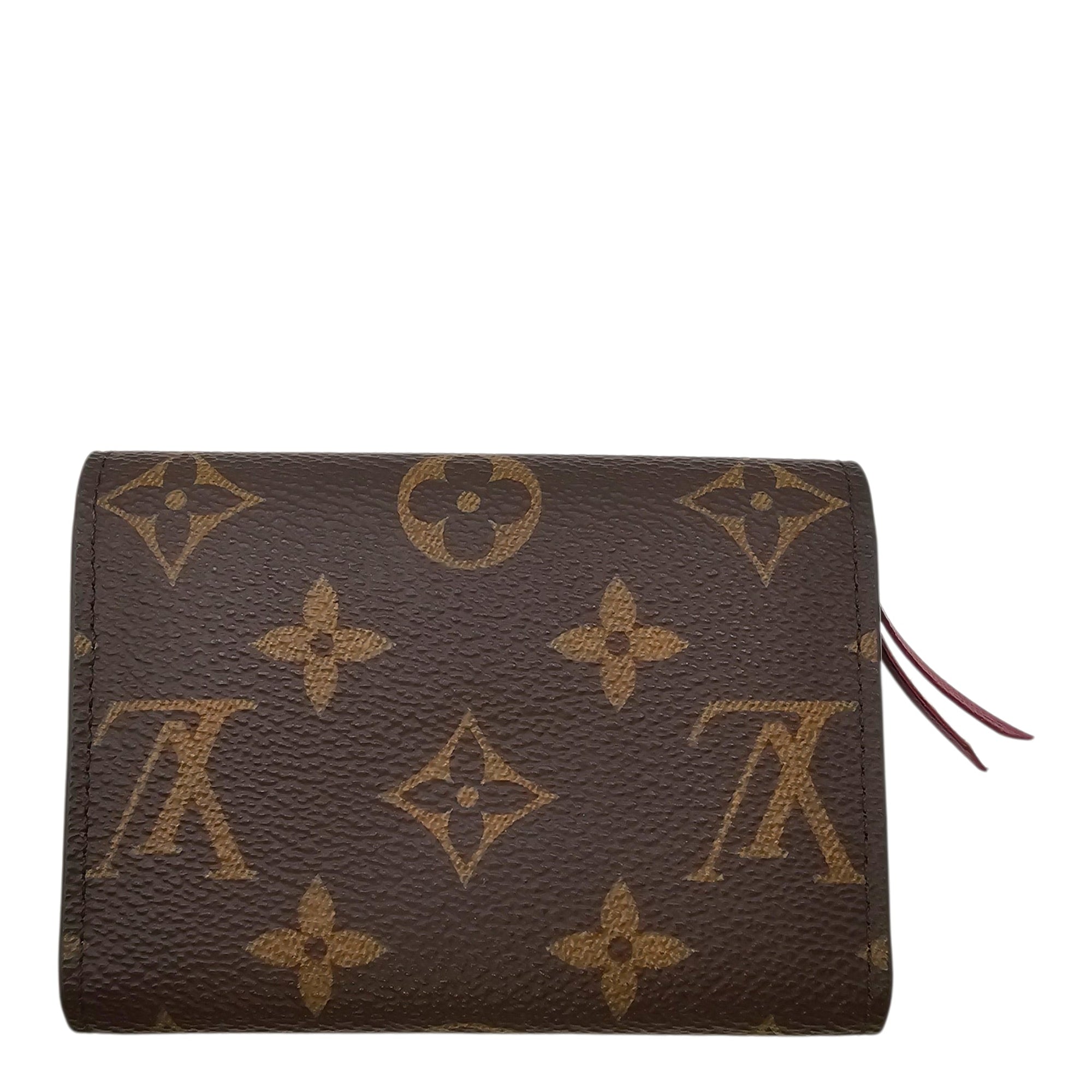 Monogram Rosalie Brown/Red Coin Purse in Canvas Gold hardware CL2604-20774 2