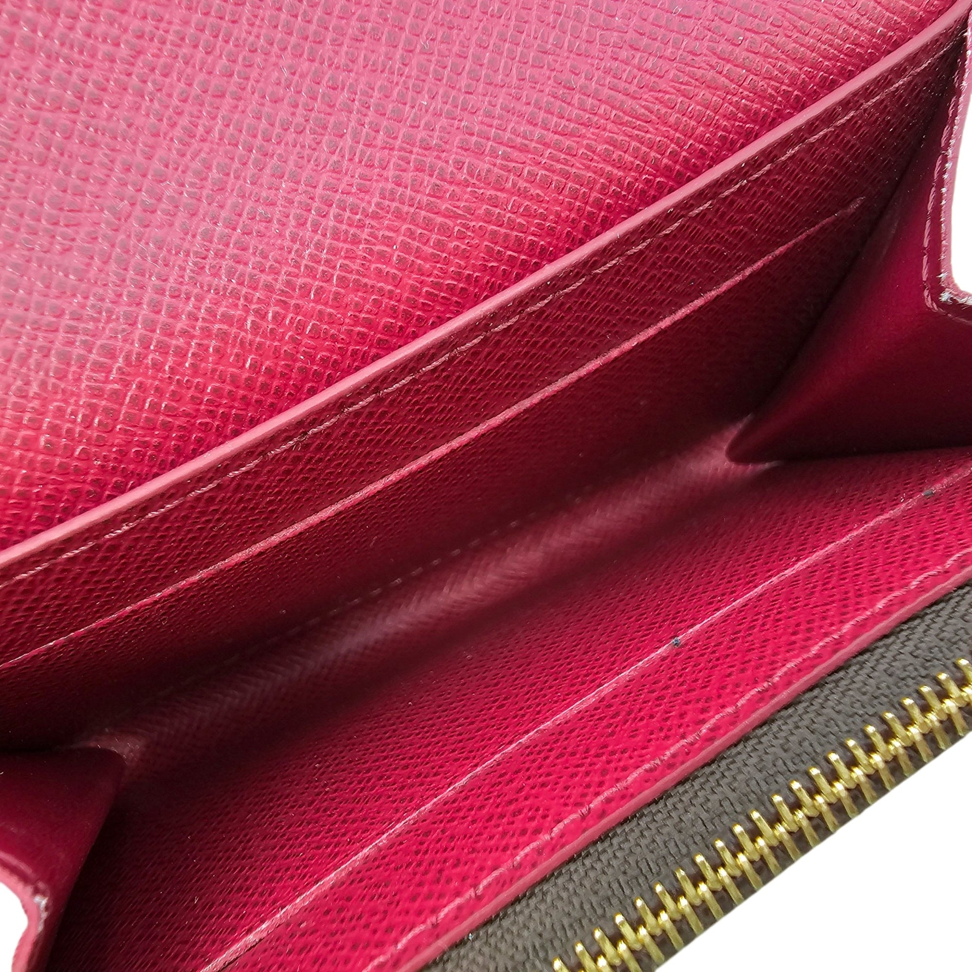 Monogram Rosalie Brown/Red Coin Purse in Canvas Gold hardware CL2604-20774 6