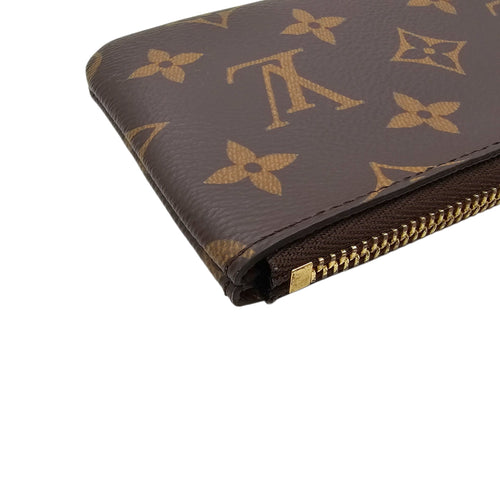 Monogram Brown Key Pouch in Canvas Gold hardware CL2604-20775 10