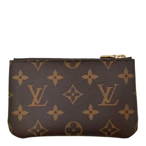 Monogram Brown Key Pouch in Canvas Gold hardware CL2604-20775 2