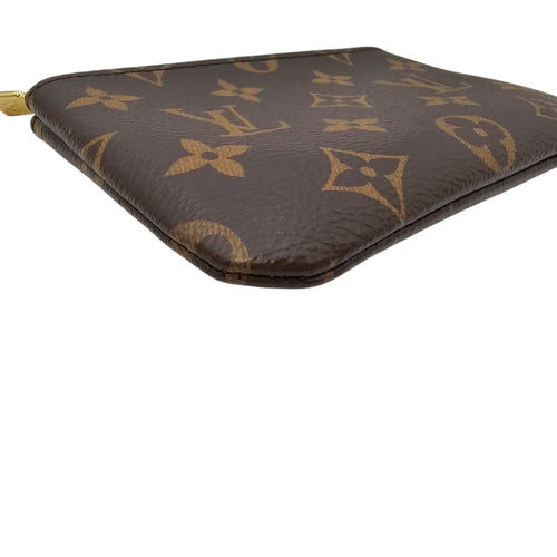 Monogram Brown Key Pouch in Canvas Gold hardware CL2604-20775 9