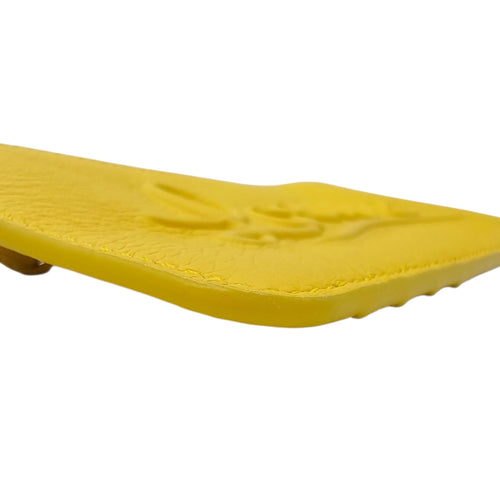 Card Holders/Coin Purse Yellow in Calfskin Silver hardware CL2604-20778 10