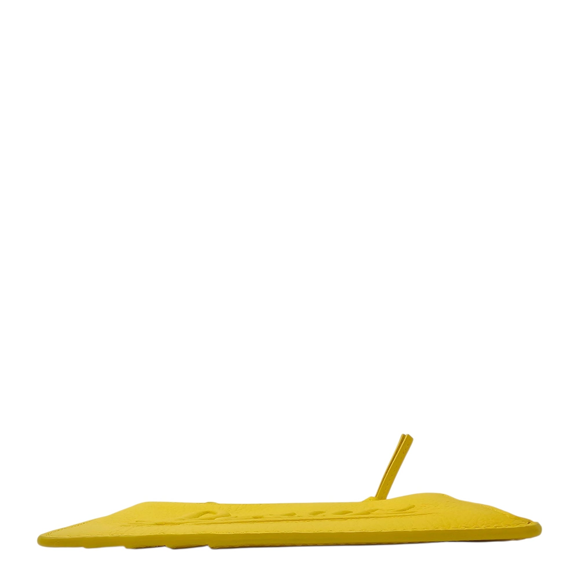 Card Holders/Coin Purse Yellow in Calfskin Silver hardware CL2604-20778 5