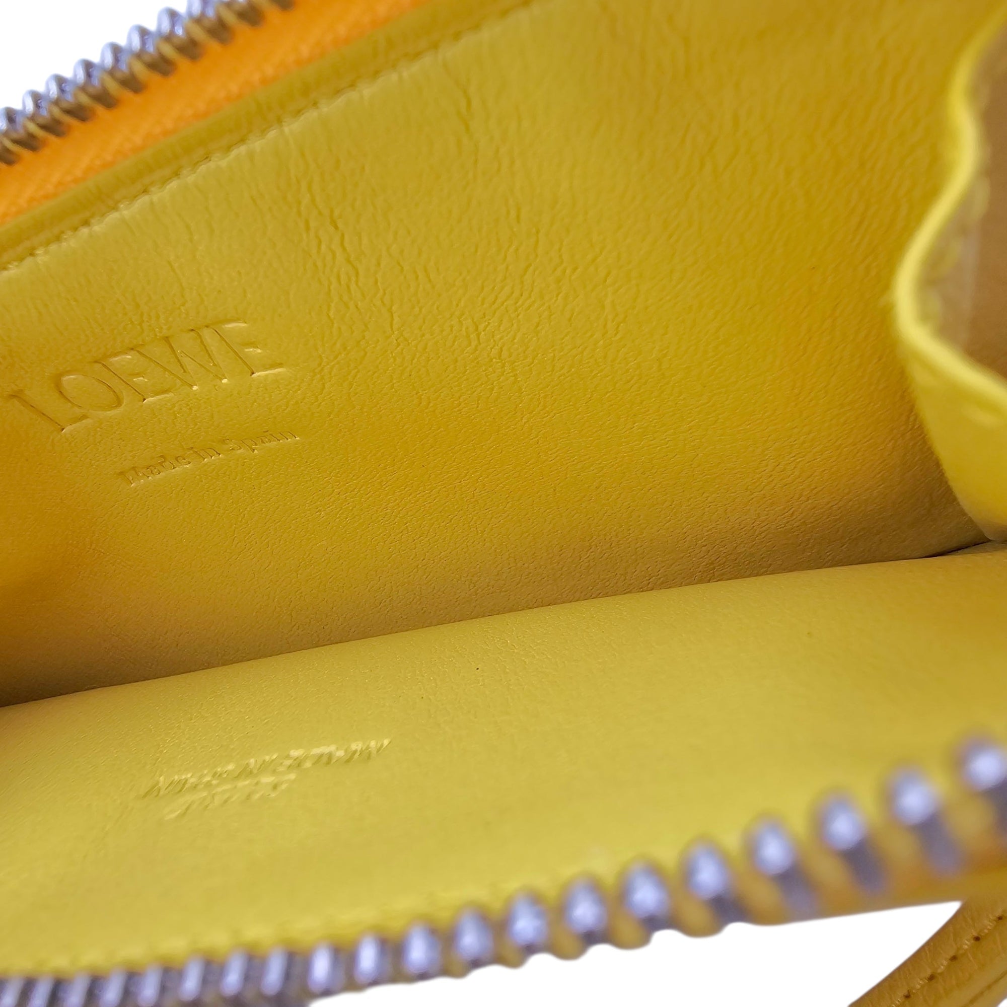Card Holders/Coin Purse Yellow in Calfskin Silver hardware CL2604-20778 7
