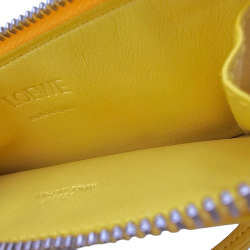 Card Holders/Coin Purse Yellow in Calfskin Silver hardware CL2604-20778 7