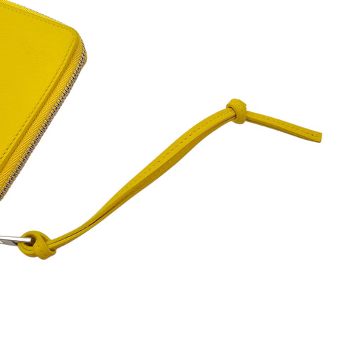 Card Holders/Coin Purse Yellow in Calfskin Silver hardware CL2604-20778 8