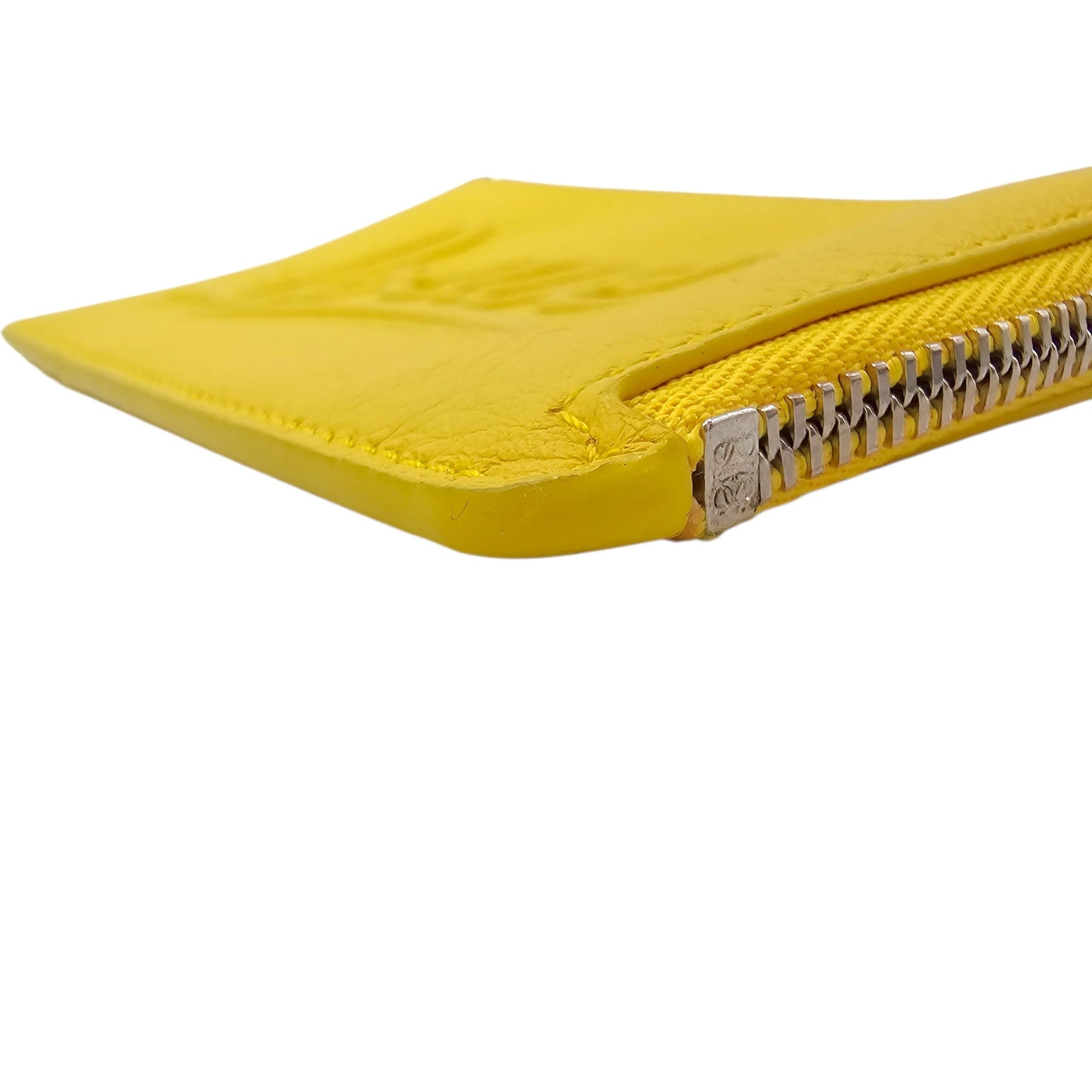 Card Holders/Coin Purse Yellow in Calfskin Silver hardware CL2604-20778 9