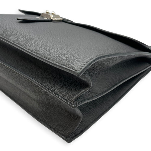 Sac a Depeches 38 Black in Togo Palladium hardware