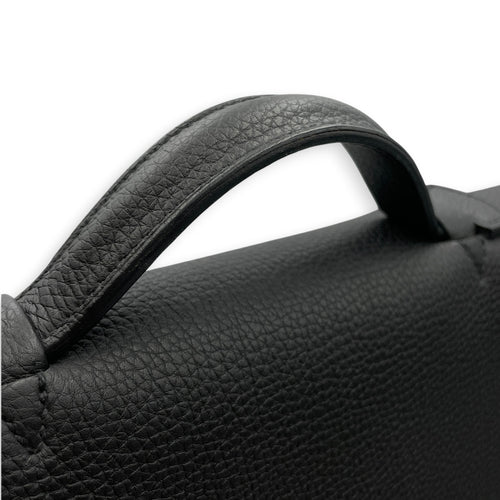 Sac a Depeches 38 Black in Togo Palladium hardware