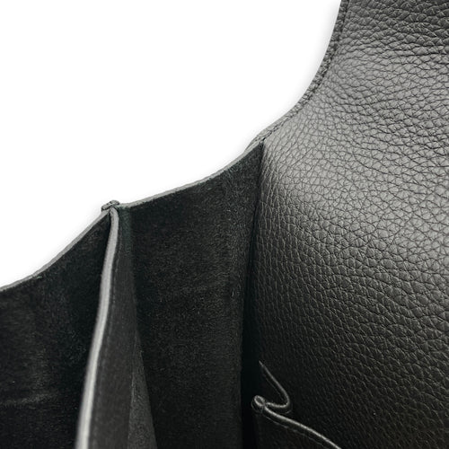 Sac a Depeches 38 Black in Togo Palladium hardware