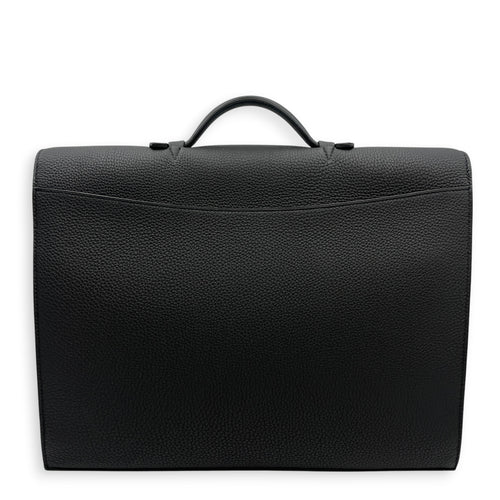 Sac a Depeches 38 Black in Togo Palladium hardware
