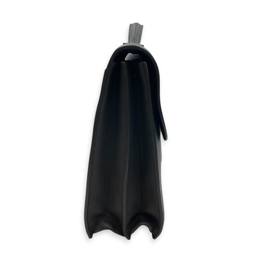 Sac a Depeches 38 Black in Togo Palladium hardware