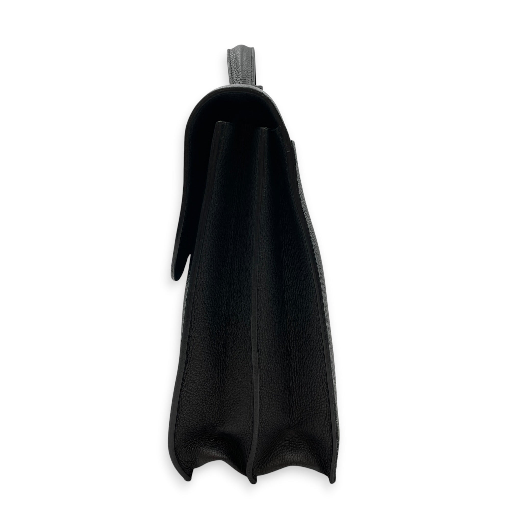Sac a Depeches 38 Black in Togo Palladium hardware