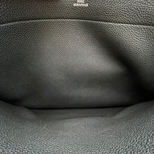 Sac a Depeches 38 Black in Togo Palladium hardware