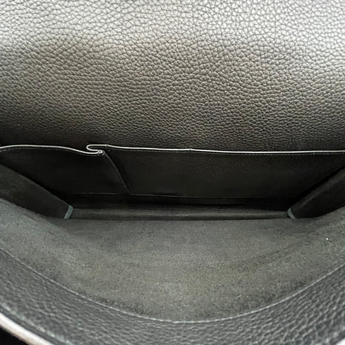 Sac a Depeches 38 Black in Togo Palladium hardware