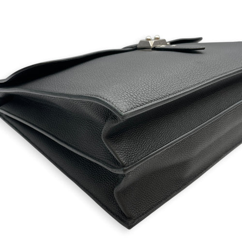 Sac a Depeches 38 Black in Togo Palladium hardware