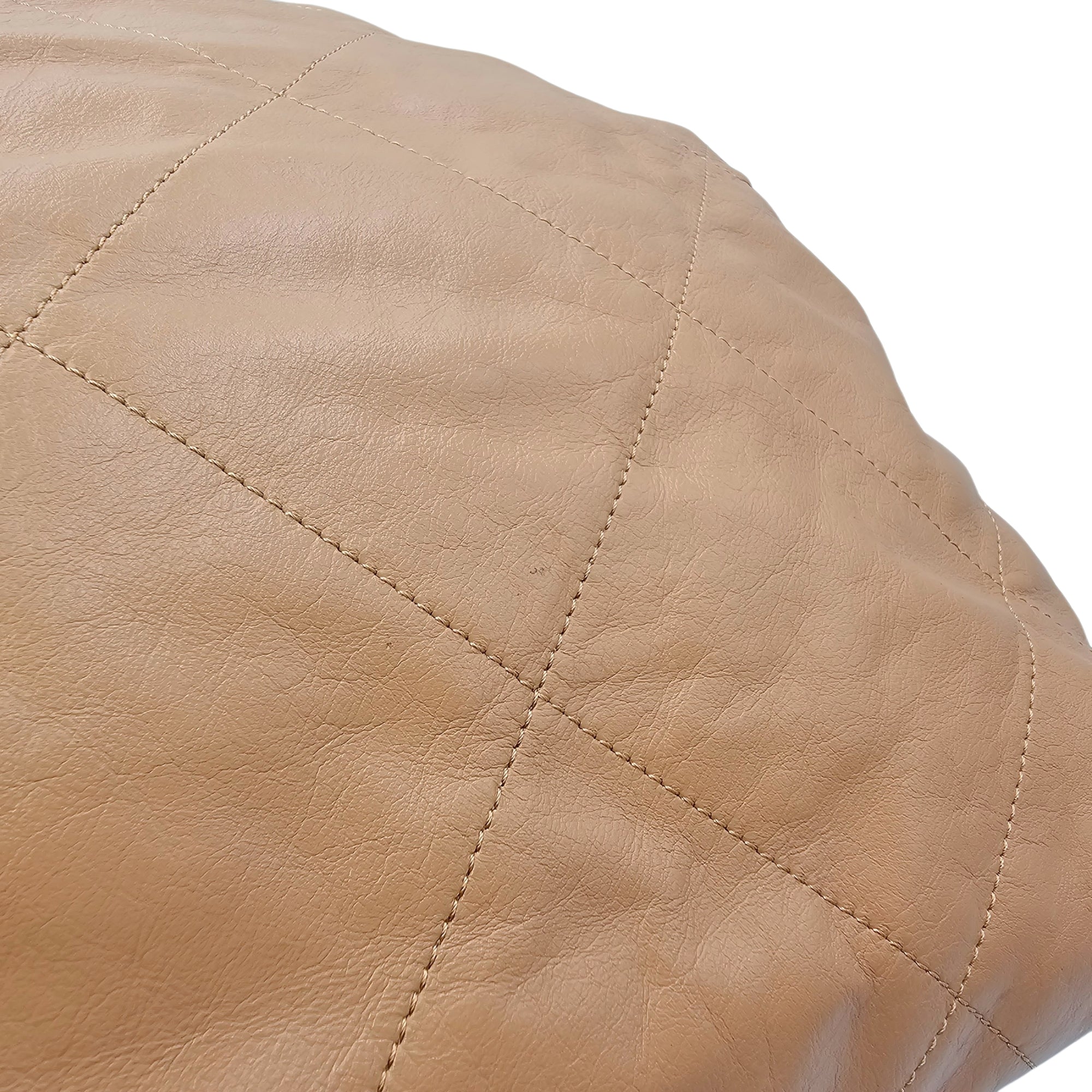 C22 Brown Shoulder Bag in Calfskin Gold hardware