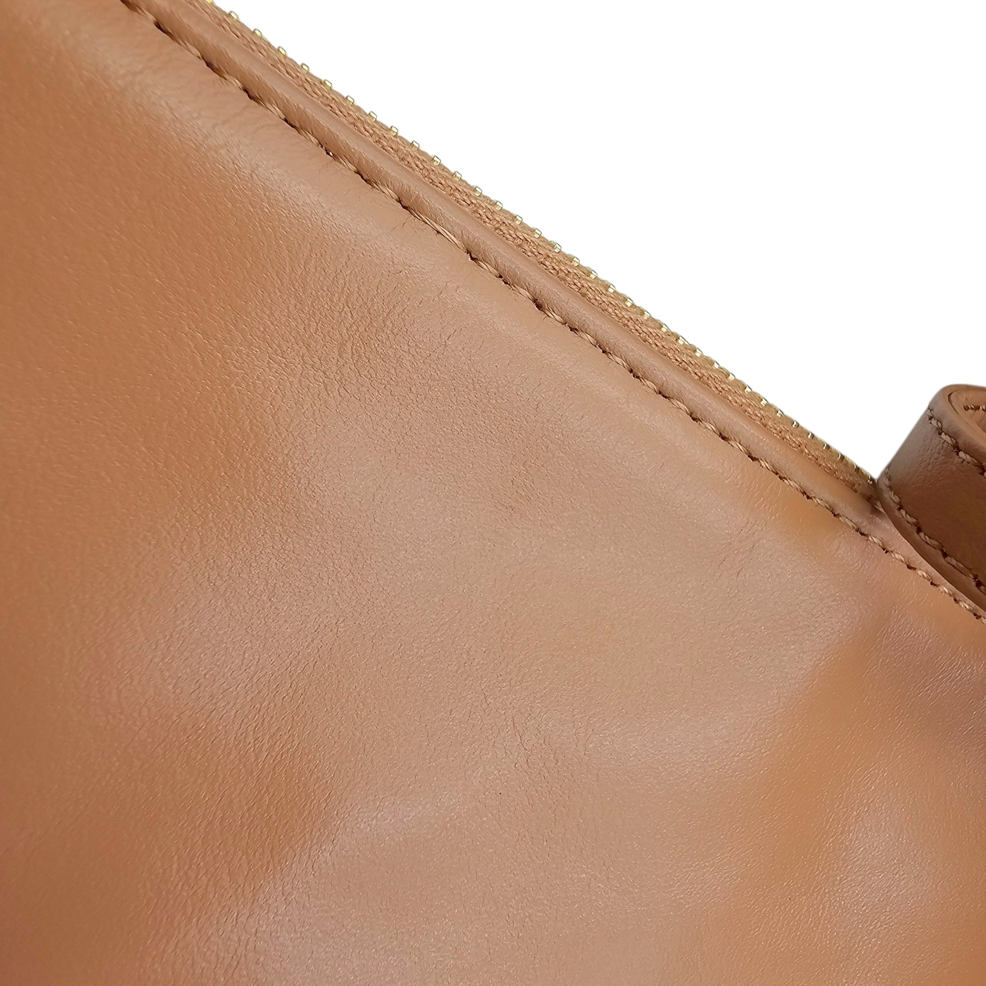 C22 Medium Caramel Shoulder Bag in Calfskin Gold hardware CL2604-20795 17