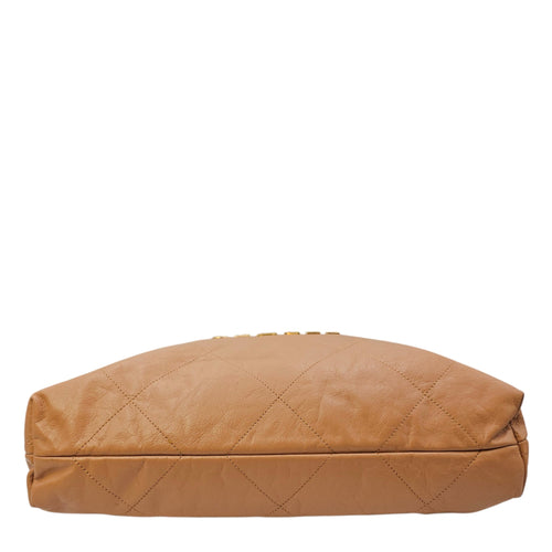 C22 Medium Caramel Shoulder Bag in Calfskin Gold hardware CL2604-20795 5