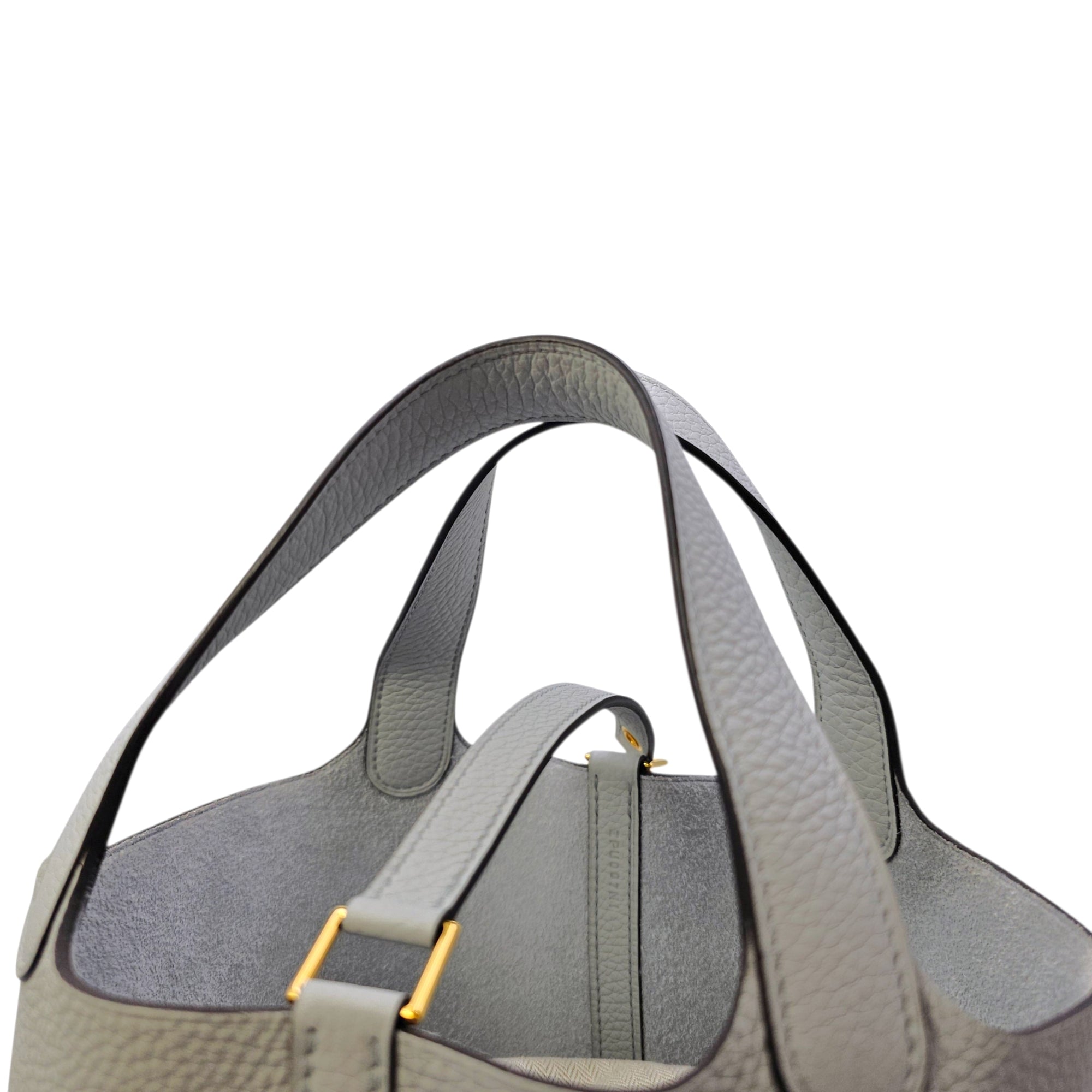 Picotin 18 Blue Pale in Clemence Gold hardware