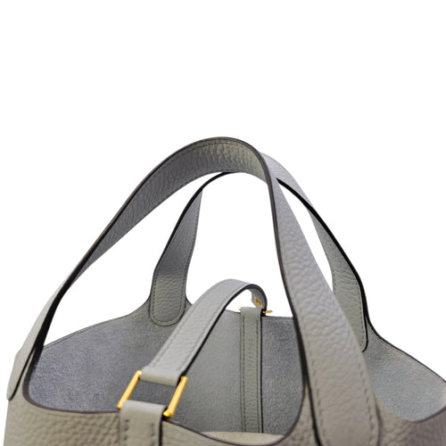 Picotin 18 Blue Pale in Clemence Gold hardware