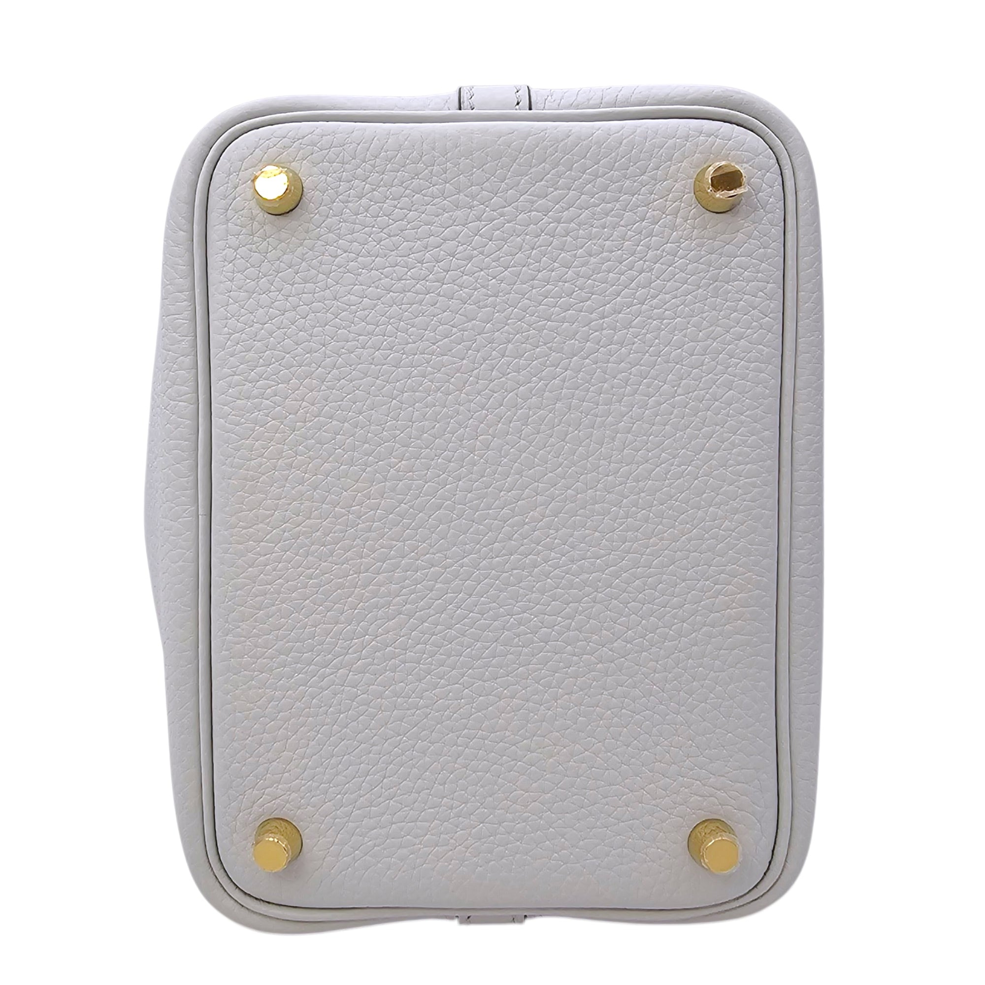 Picotin 18 Blue Pale in Clemence Gold hardware