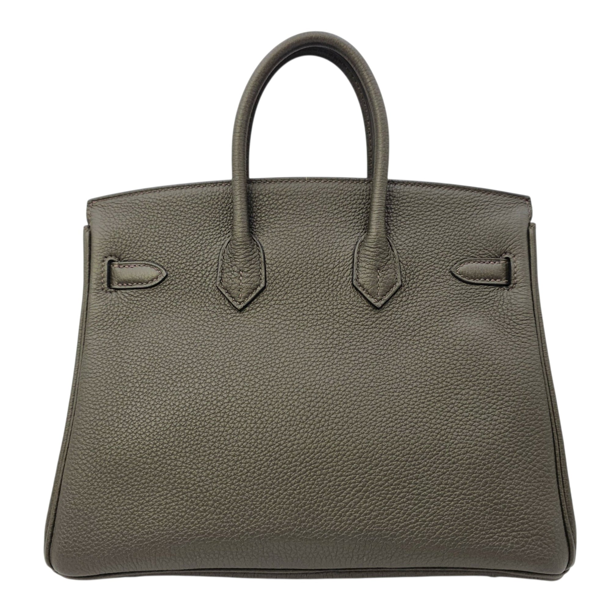 Birkin 25 Vert De Gris  in Togo Gold hardware CL2604-20798 2