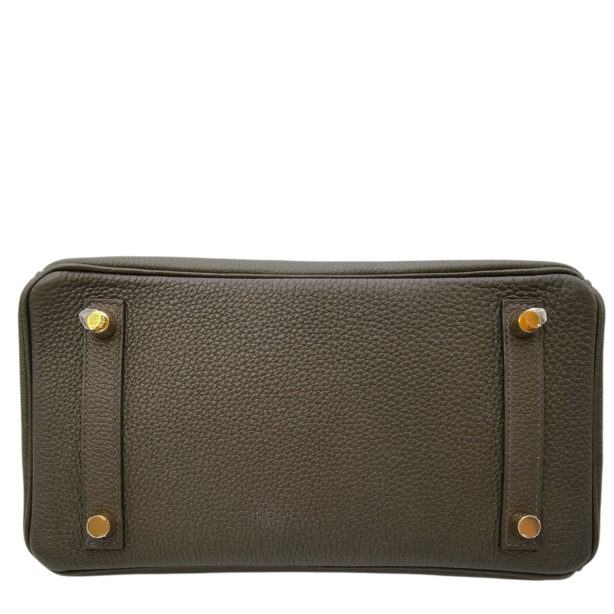Birkin 25 Vert De Gris  in Togo Gold hardware CL2604-20798 5