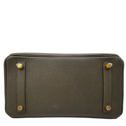 Birkin 25 Vert De Gris  in Togo Gold hardware CL2604-20798 5