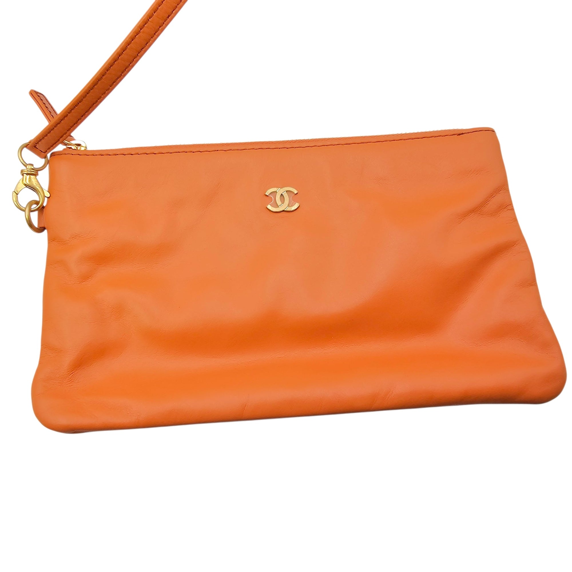 C22 Small Peach  Shoulder Bag in Calfskin Gold hardware CL2604-20809 15