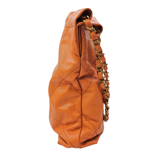 C22 Small Peach  Shoulder Bag in Calfskin Gold hardware CL2604-20809 3