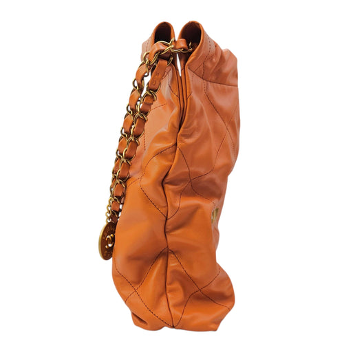C22 Small Peach  Shoulder Bag in Calfskin Gold hardware CL2604-20809 4