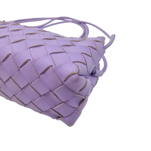 Intrecciato Loop Camera Mini Purple Crossbody Bag in Nappa Leather Silver hardware CL2604-20811 10