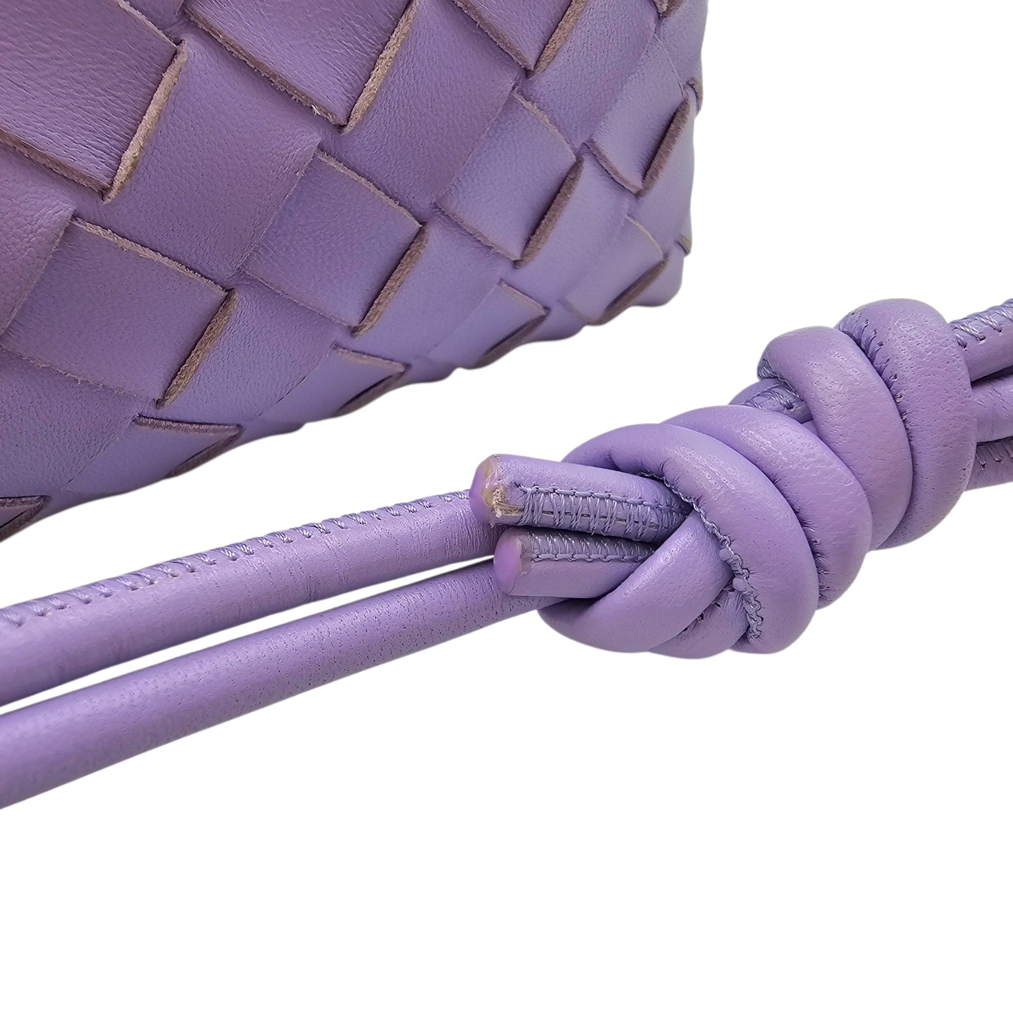 Intrecciato Loop Camera Mini Purple Crossbody Bag in Nappa Leather Silver hardware CL2604-20811 16