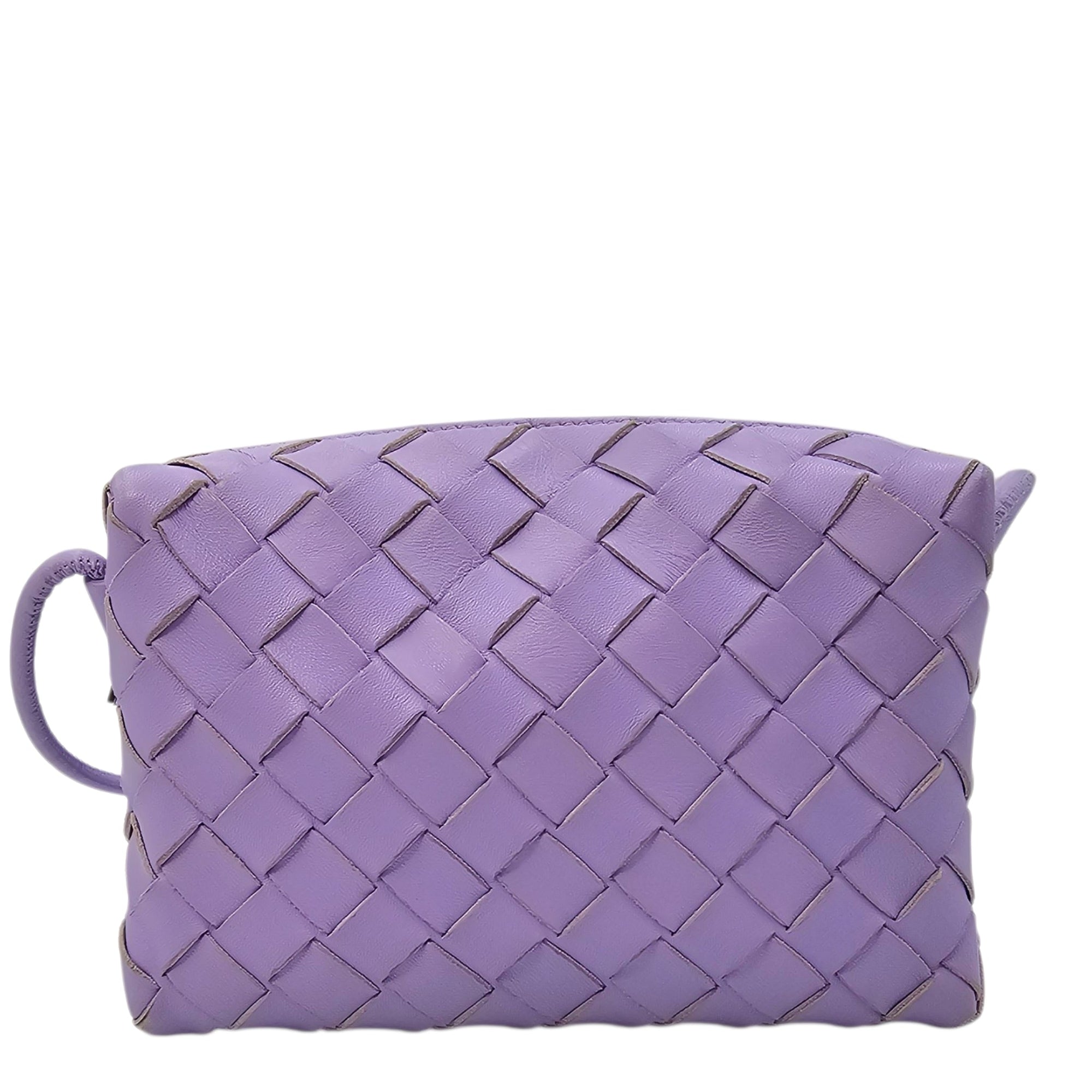 Intrecciato Loop Camera Mini Purple Crossbody Bag in Nappa Leather Silver hardware CL2604-20811 2