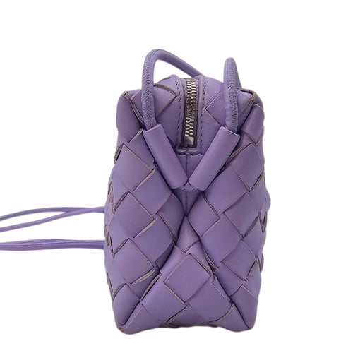 Intrecciato Loop Camera Mini Purple Crossbody Bag in Nappa Leather Silver hardware CL2604-20811 3