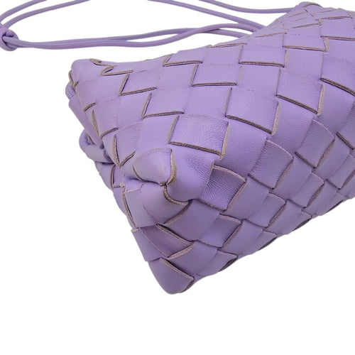 Intrecciato Loop Camera Mini Purple Crossbody Bag in Nappa Leather Silver hardware CL2604-20811 8