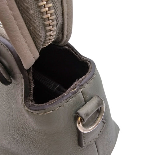 By The Way Medium Grey Shoulder Bag in Calfskin Silver hardware