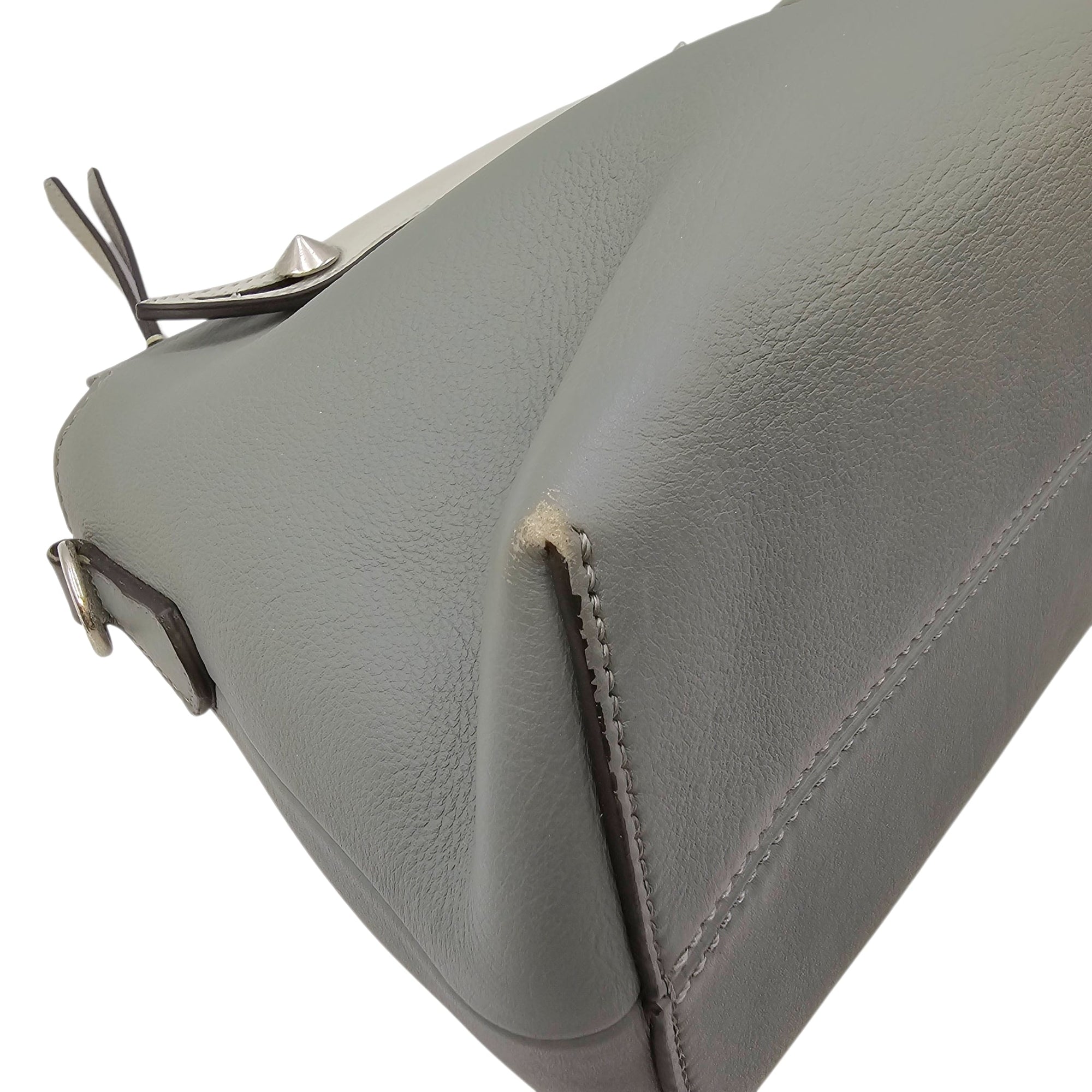 By The Way Medium Grey Shoulder Bag in Calfskin Silver hardware CL2604-20816 18
