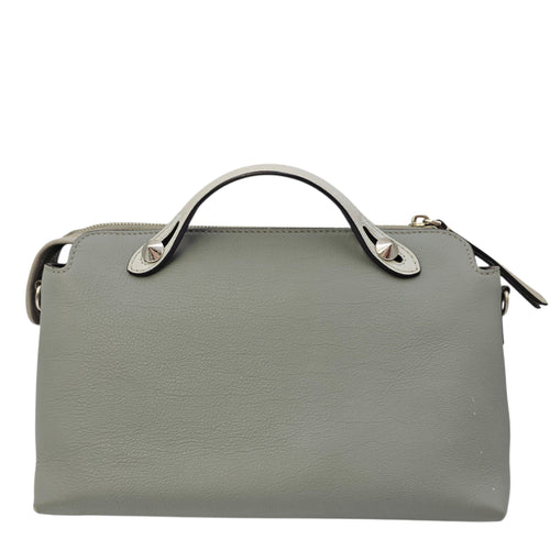 By The Way Medium Grey Shoulder Bag in Calfskin Silver hardware